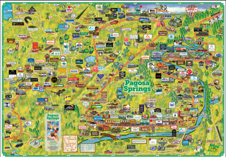 moes map Pagosa Springs