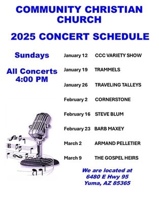 concert schedule2025