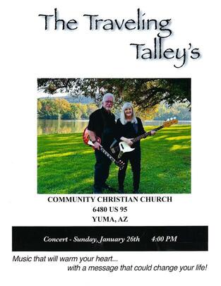 Trammel Gospel Band - Sunday, January 19th, 2025 Concert at 4:00 PM, Community Christian Church 6480 E. US Highway 95 - Love Offering -