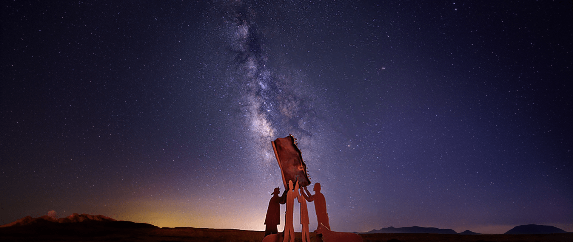 Chino Valley Memorial timelapse photo with the milky way clearly visible