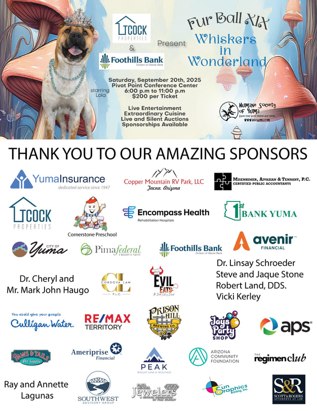 Fur Ball Sponsor Thank You