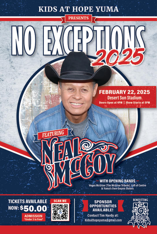 No Exceptions 2025 Featuring Neal McCoy - Feb 22, 2025 - Desert Sun Stadium