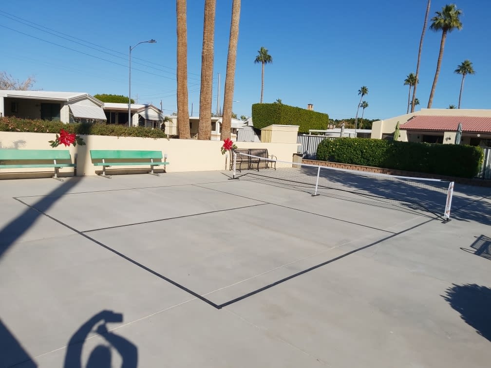 Pickleball court at Orchard Gardens Coop
