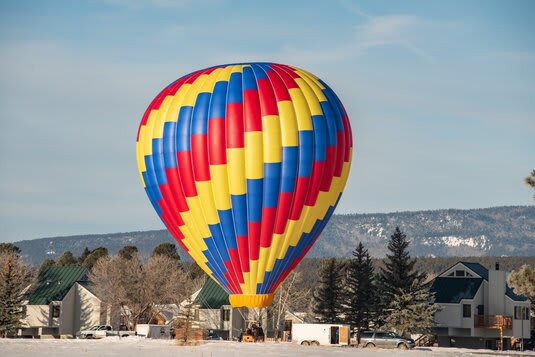 winterfest hot air balloons