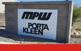 MPW Porta Kleen Sign