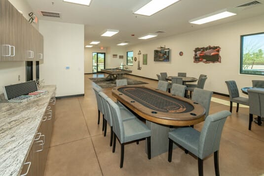 Card Tables in the clubhouse