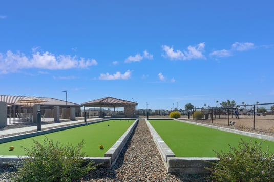 Bocceball courts at Spanish Trails