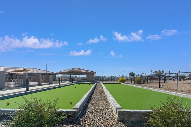 Bocce Ball courts at Spanish Trails West