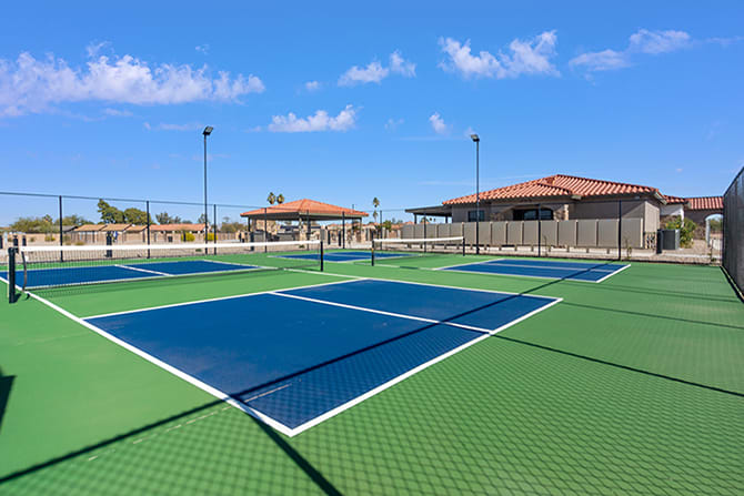 pickleball courts at spanish trails resort