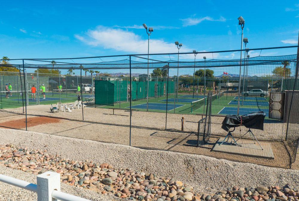 Pickleball courts at Sun Vista RV Resort in Yuma, AZ